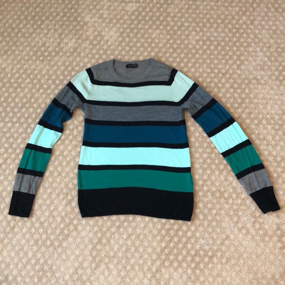 Striped crewneck sweater
